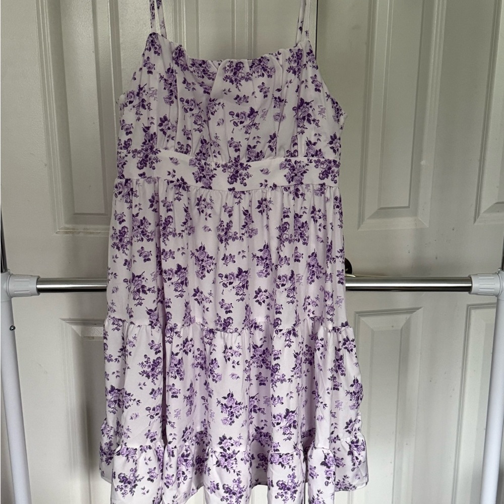 SHEIN Purple Spaghetti Strap Sundress